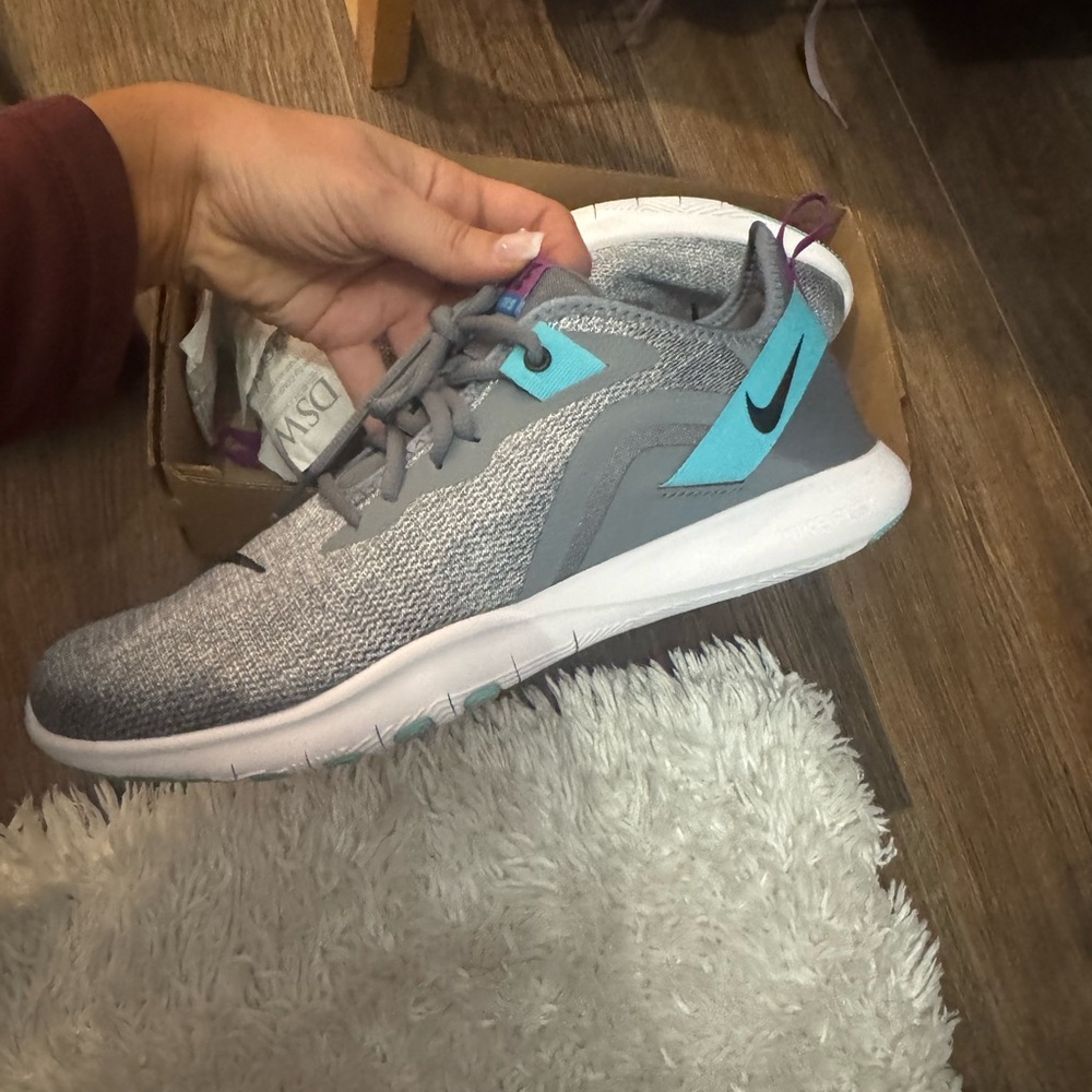 Nike Gray and Teal Sneakers